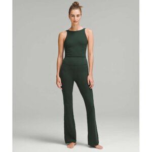 Groove Nulu Super-High-Rise Flared Pant in Legacy Green